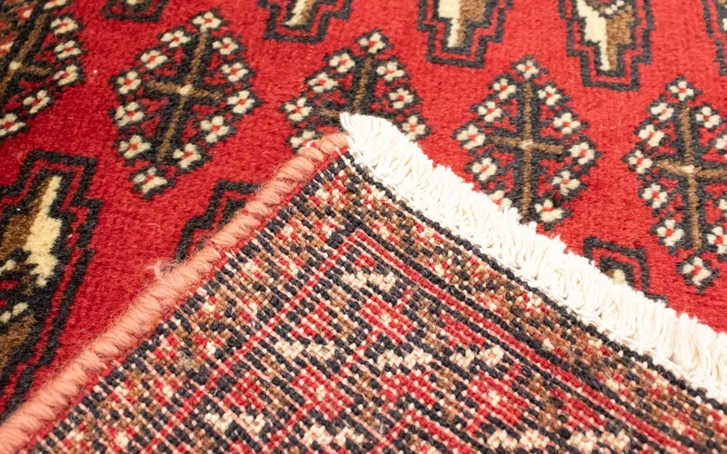 Turkaman Teppich 50x100cm - Orientteppich - rot