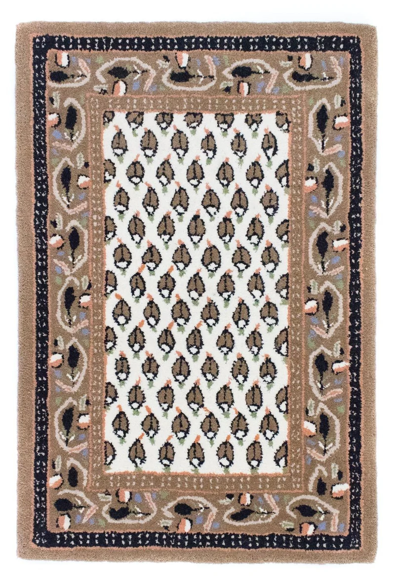 Wollteppich 60x90cm - beige