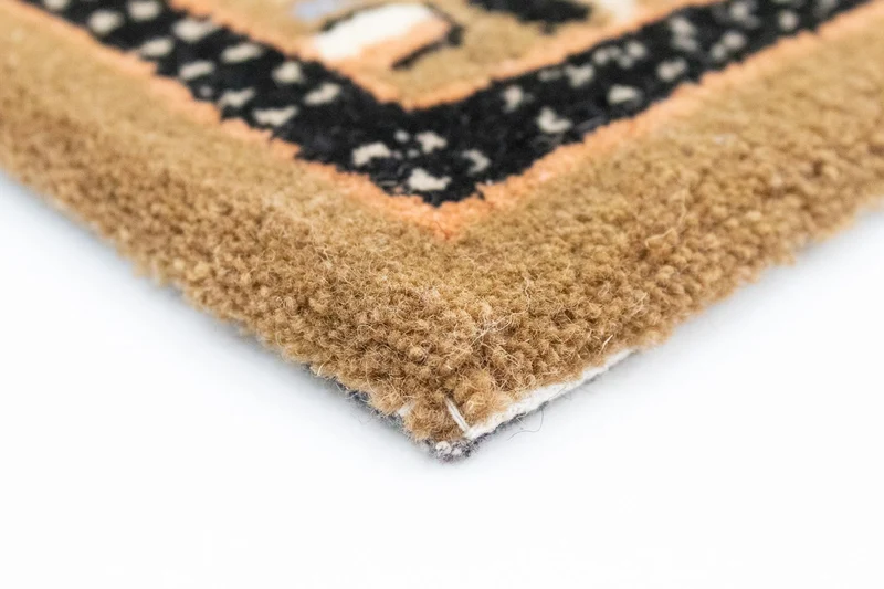 Wollteppich 60x90cm - beige
