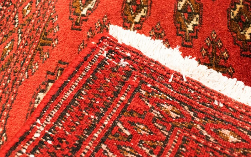 Turkaman Teppich 50x100cm - Orientteppich - rot