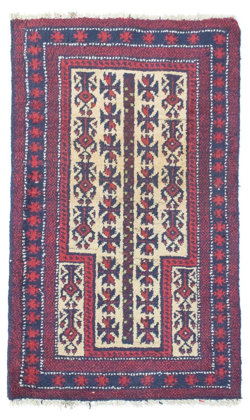 Belutsch Teppich 75x130cm - Orientteppich - beige