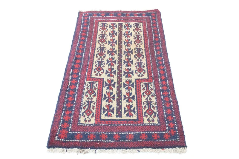 Belutsch Teppich 75x130cm - Orientteppich - beige