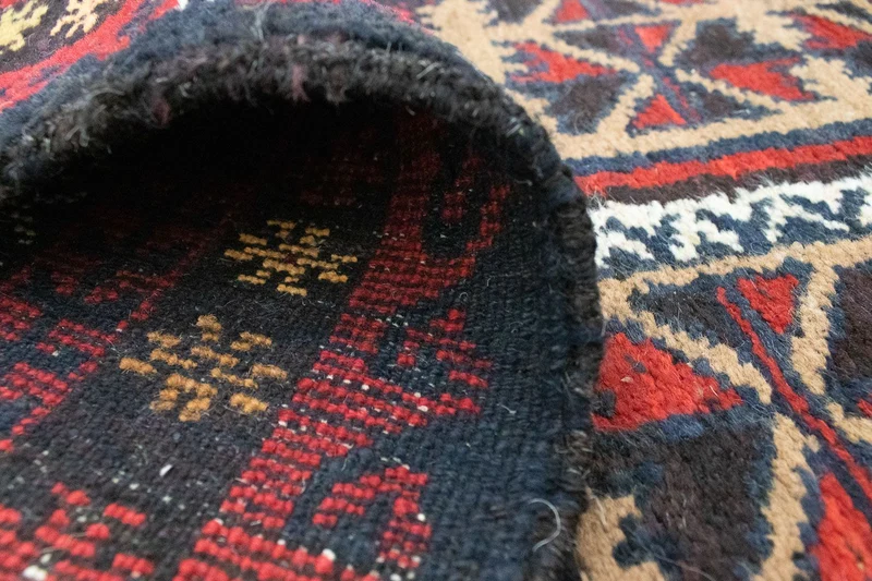 Belutsch Teppich 78x129cm - Orientteppich - blau