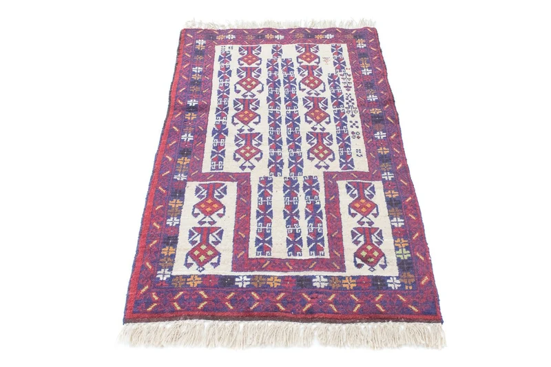 Belutsch Teppich 77x129cm - Orientteppich - beige