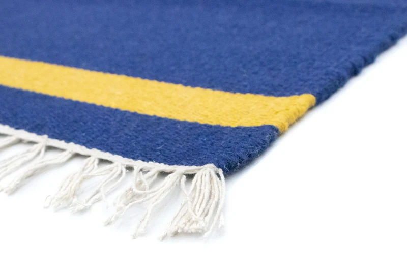 Kelim Modern Teppich 120x180cm - blau