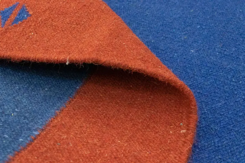 Kelim Modern Teppich 120x180cm - blau