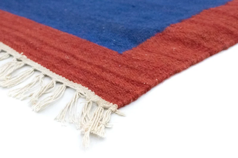 Kelim Modern Teppich 120x180cm - blau