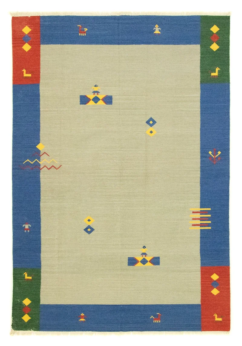 Kelim Teppich - Trendy 200 x 300 cm - grün