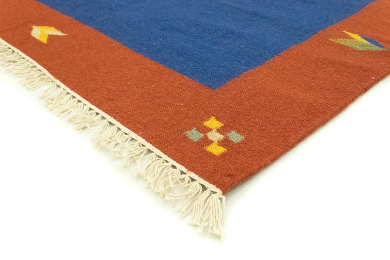 Kelim Modern Teppich 200x300cm - blau