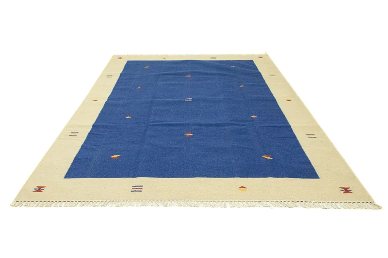 Kelim Modern Teppich 200x300cm - blau