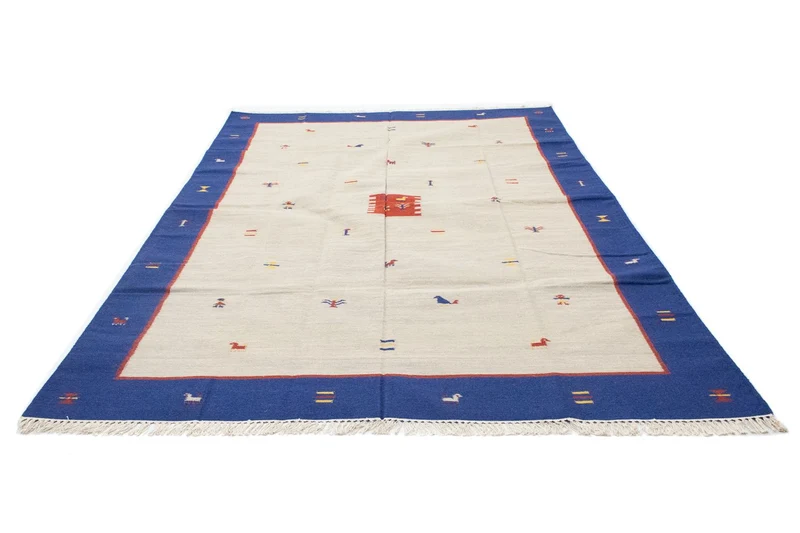 Kelim Modern Teppich 200x300cm - beige