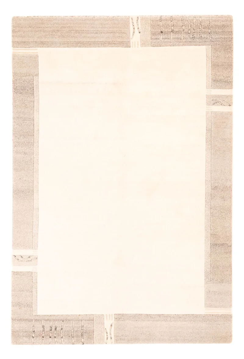Nepal Teppich - 142 x 200 cm - weiß