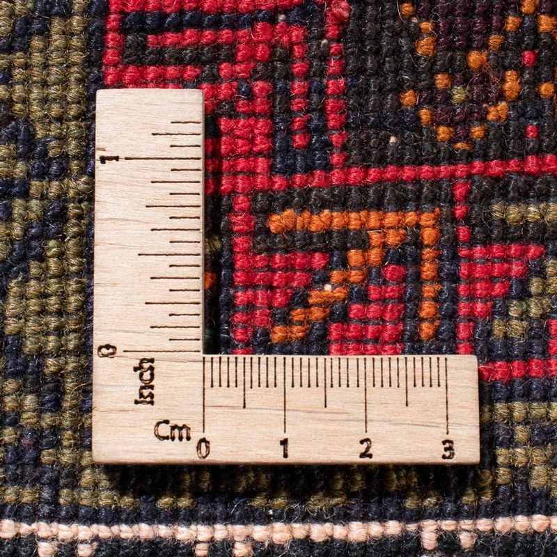 Belutsch Teppich quadratisch - 200 x 200 cm - dunkelrot