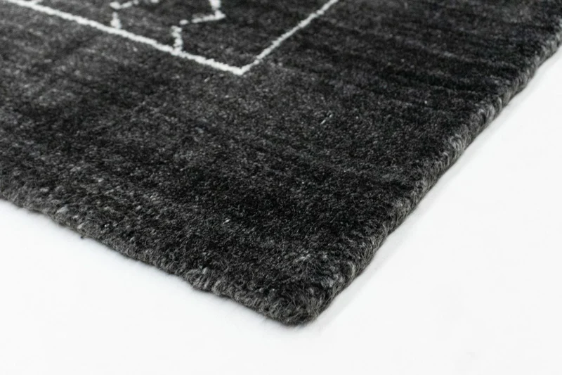 Vintage Teppich 70x140cm - dunkelgrau