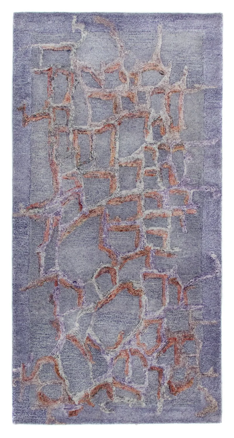 Designer Teppich 70x140cm - flieder