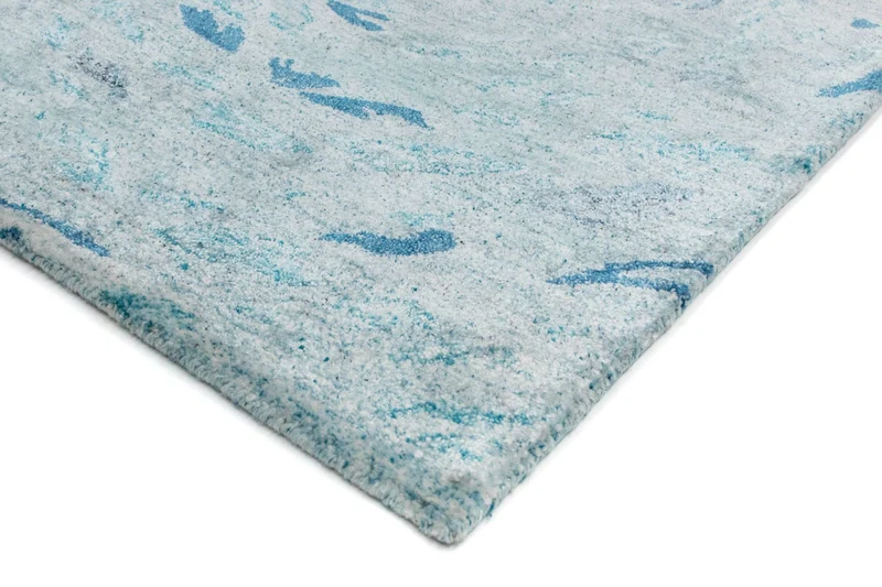 Designer Teppich 70 x 140 cm - türkis