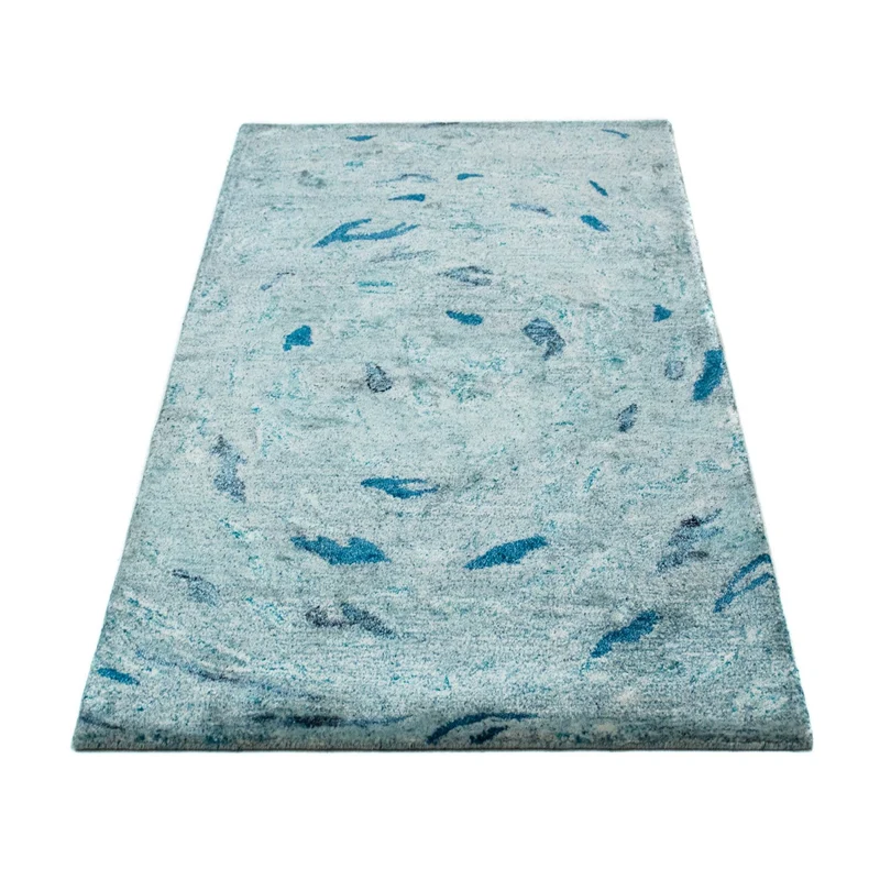 Designer Teppich 70x140cm - türkis