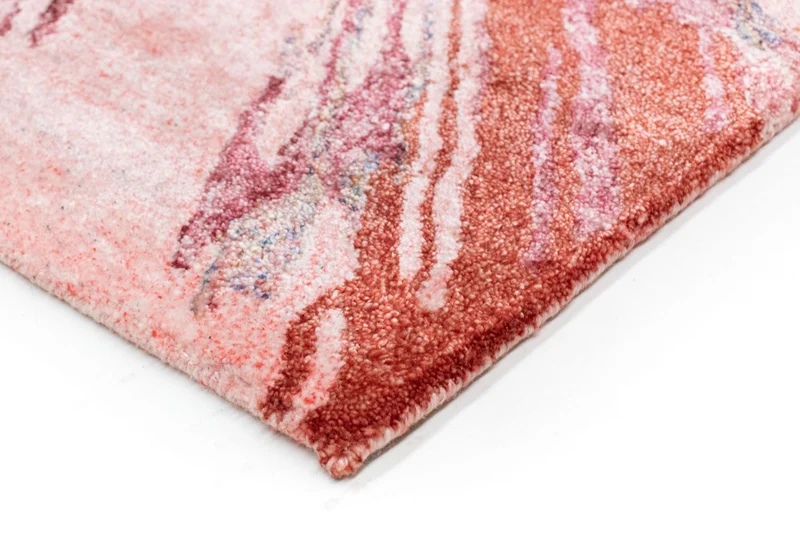 Designer Teppich 70x140cm - rot