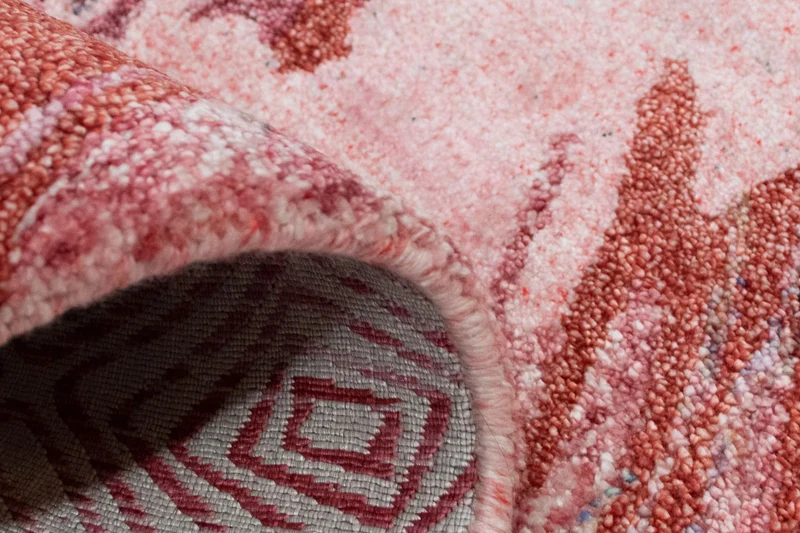 Designer Teppich 70x140cm - rot