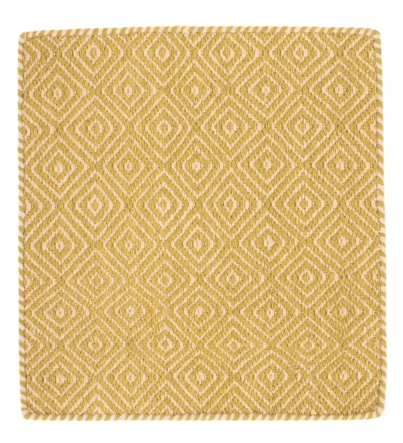 Kelim Teppich - Trendy 43 x 47 cm - gold