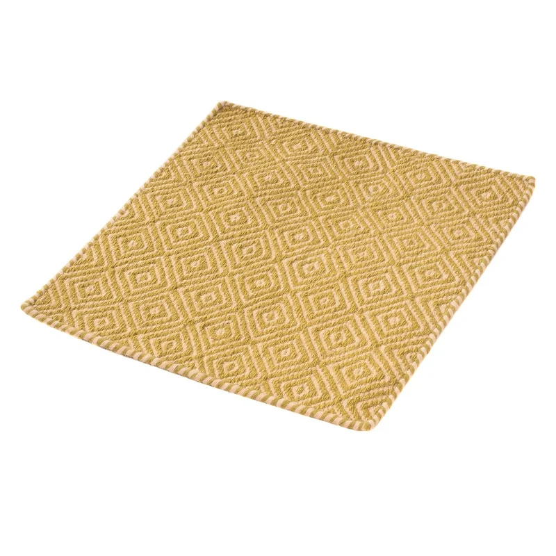 Kelim Teppich - Trendy 43 x 47 cm - gold