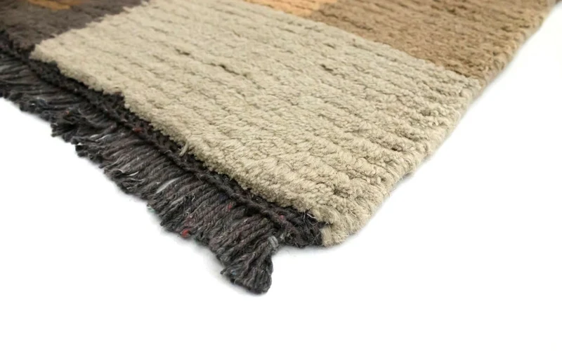 Nepal Teppich 70 x 140 cm - hellbraun