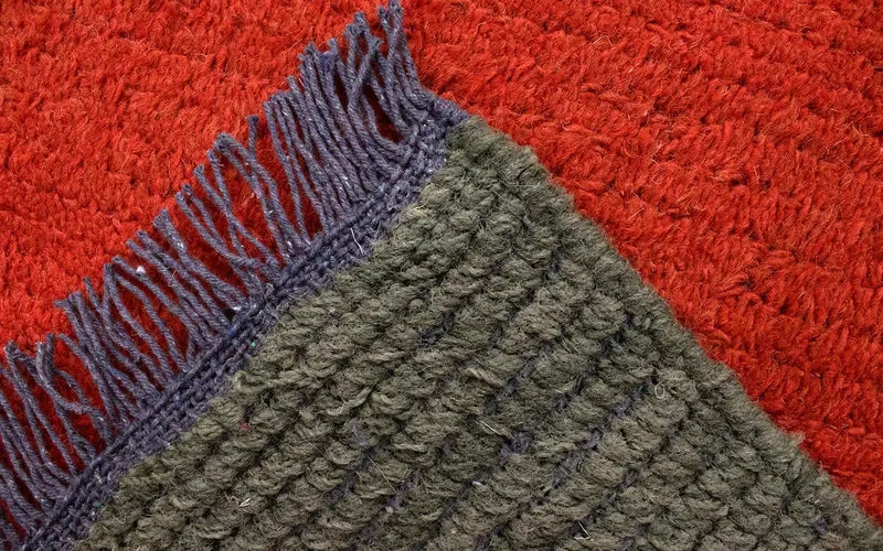 Nepal Teppich 70 x 140 cm - rot