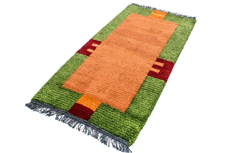 Nepal Teppich 70 x 140 cm - mehrfarbig