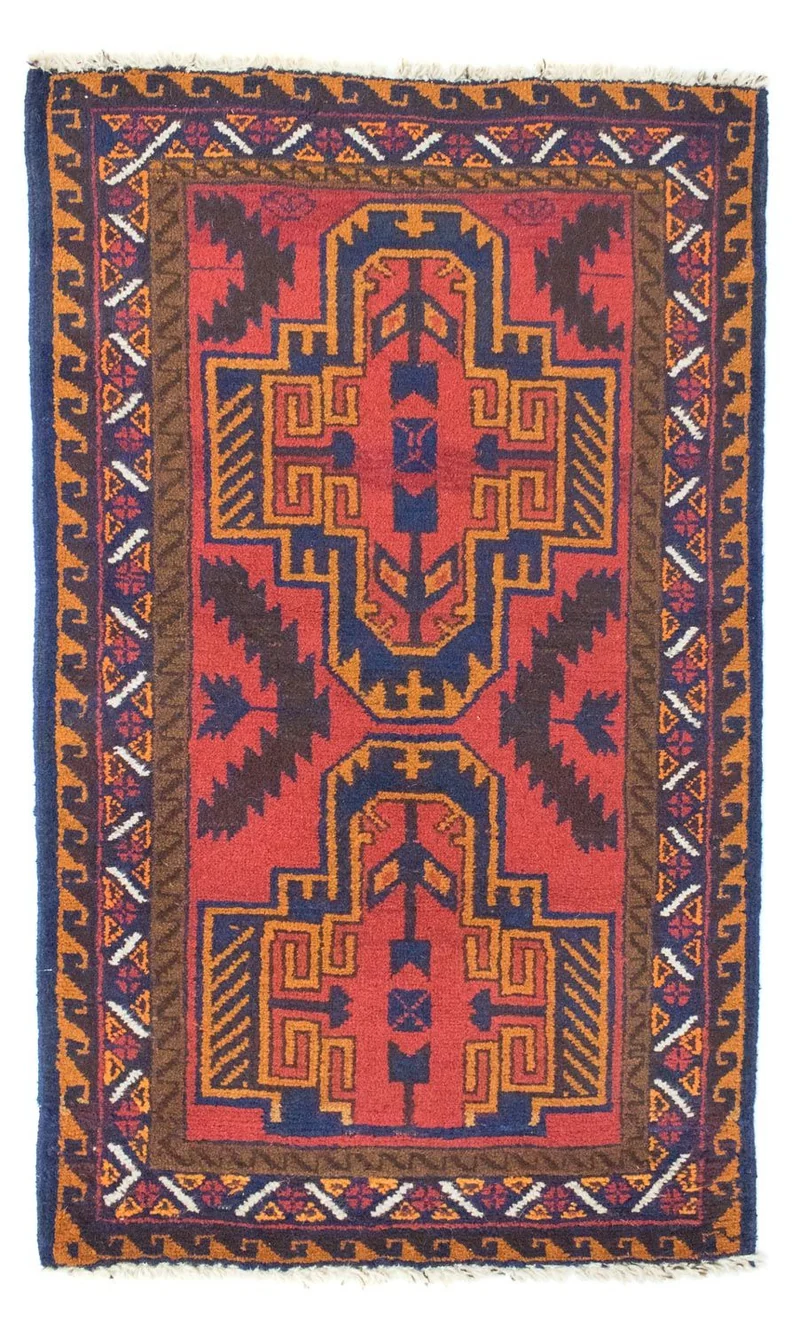 Belutsch Teppich 75x134cm - Orientteppich - rot