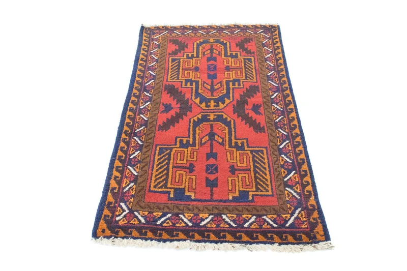 Belutsch Teppich 75x134cm - Orientteppich - rot
