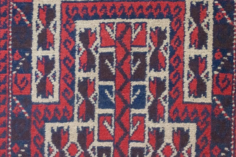 Belutsch Teppich 74x125cm - Orientteppich - rot