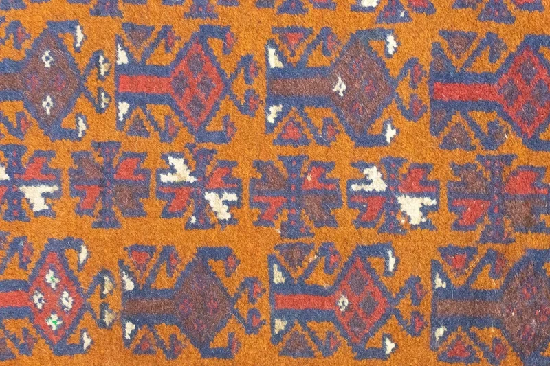 Belutsch Teppich 85x138cm - Orientteppich - orange