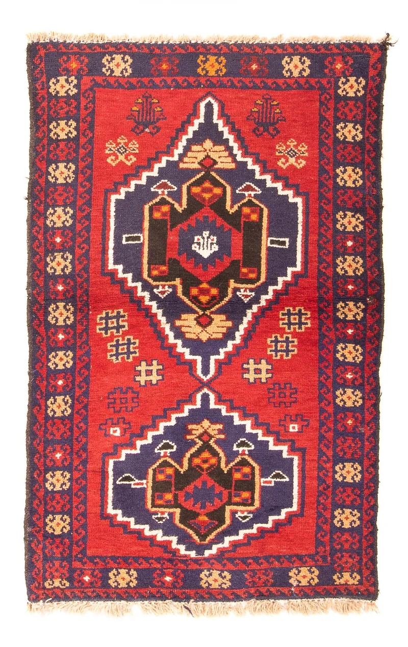 Belutsch Teppich 79x130cm - Orientteppich - rot