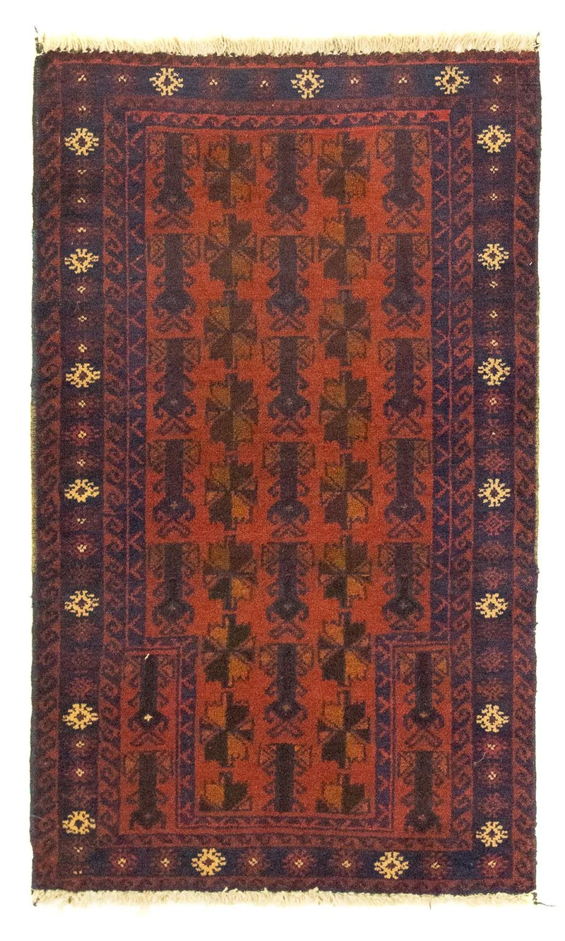 Belutsch Teppich 80x133cm - Orientteppich - orange