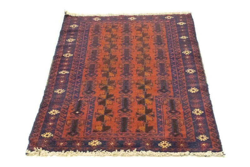 Belutsch Teppich 80x133cm - Orientteppich - orange