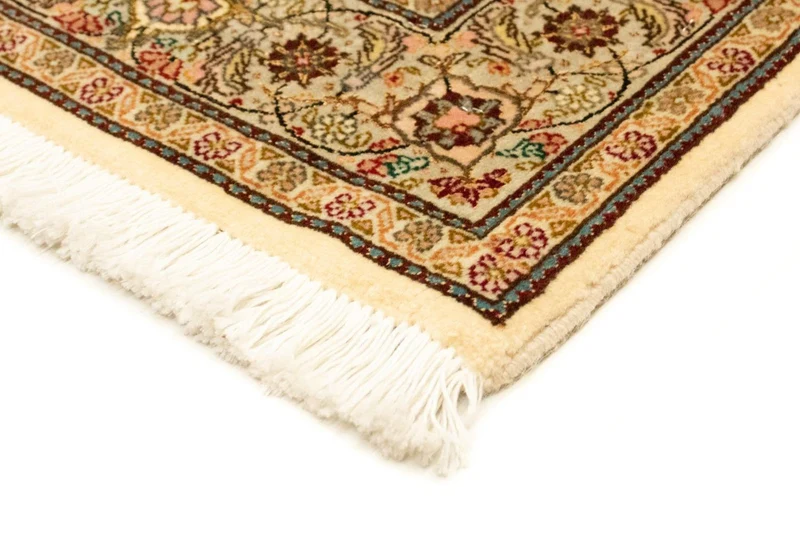 Täbriz - 50 Raj Teppich 100x154cm - Perserteppich - beige
