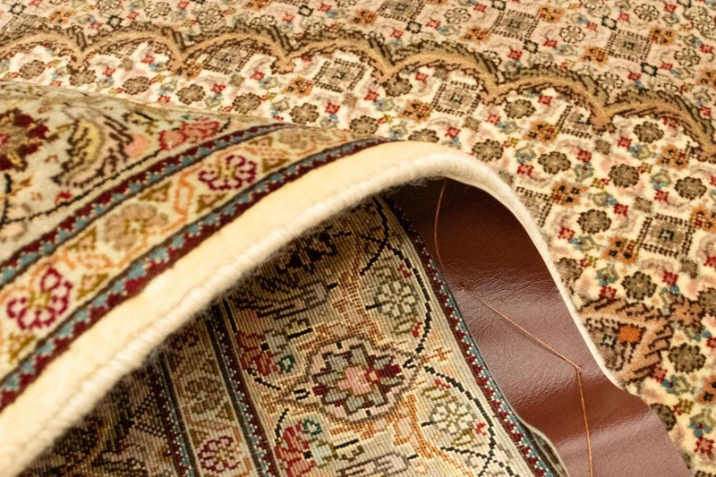 Täbriz - 50 Raj Teppich 100x154cm - Perserteppich - beige