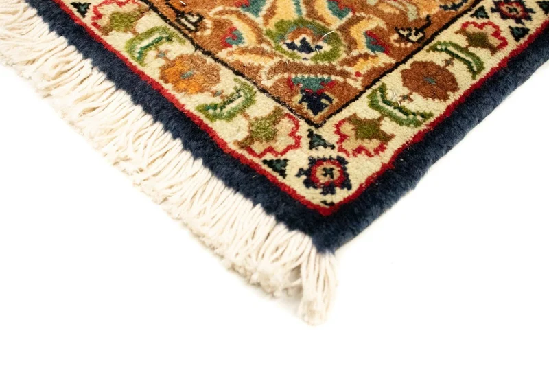 Täbriz - 40 Raj Teppich 101x150cm - Perserteppich - dunkelblau