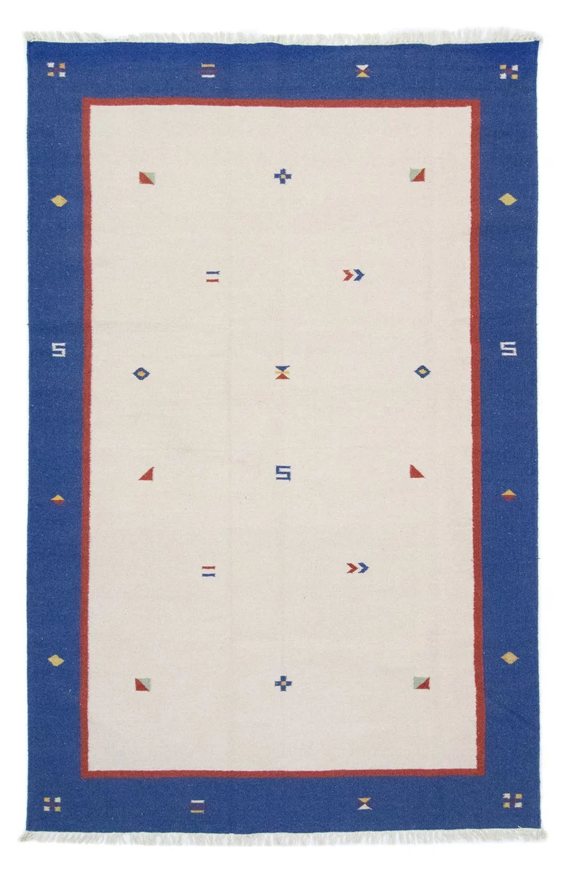 Kelim Modern Teppich 200x300cm - beige