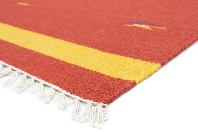 Kelim Modern Teppich 120x180cm - rot