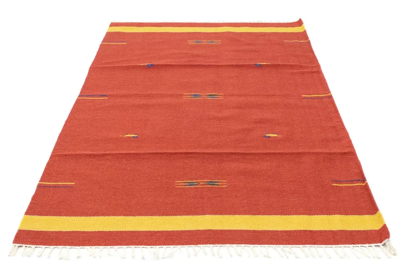 Kelim Modern Teppich 120x180cm - rot