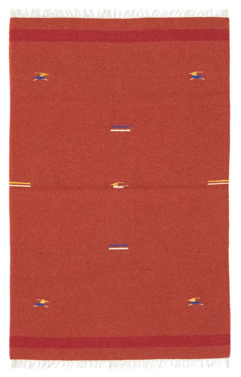 Kelim Modern Teppich 120x180cm - rot