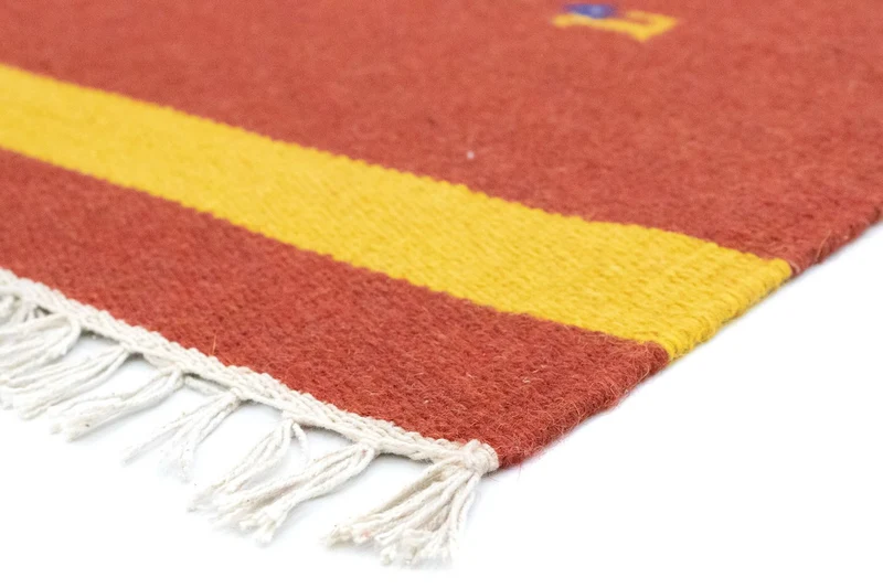 Kelim Modern Teppich 120x180cm - rot