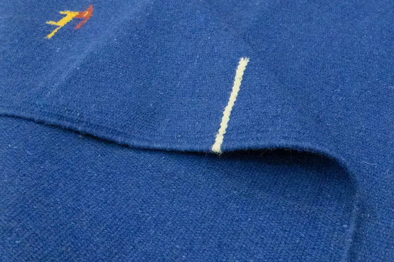 Kelim Modern Teppich 120x180cm - blau