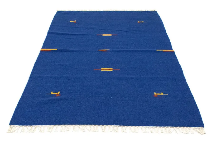 Kelim Modern Teppich 120x180cm - blau