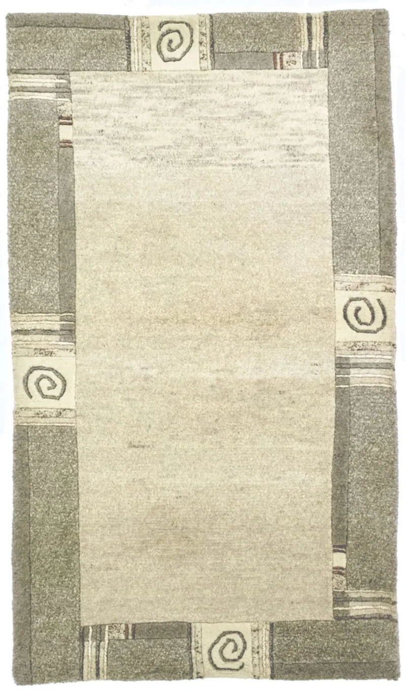 Nepal Teppich 92x158cm - Wollteppich - mehrfarbig