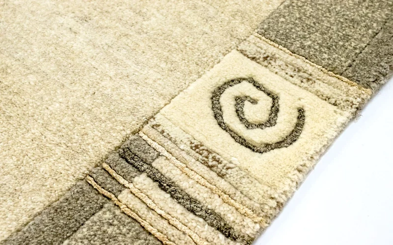 Nepal Teppich 92x158cm - Wollteppich - mehrfarbig