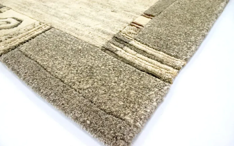 Nepal Teppich 92x158cm - Wollteppich - mehrfarbig