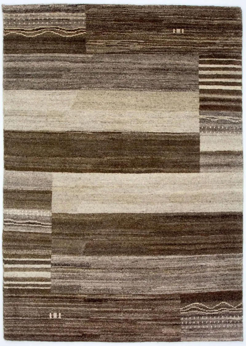 Gabbeh Teppich Indus 140x200cm - Wollteppich - mehrfarbig