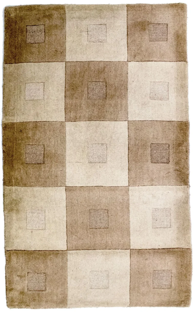 Wollteppich 90x148cm - mehrfarbig